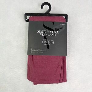 Nwt Simply Vera Womens Plus High Rise Live-in Heavy Weight  Cotton Leggings XL